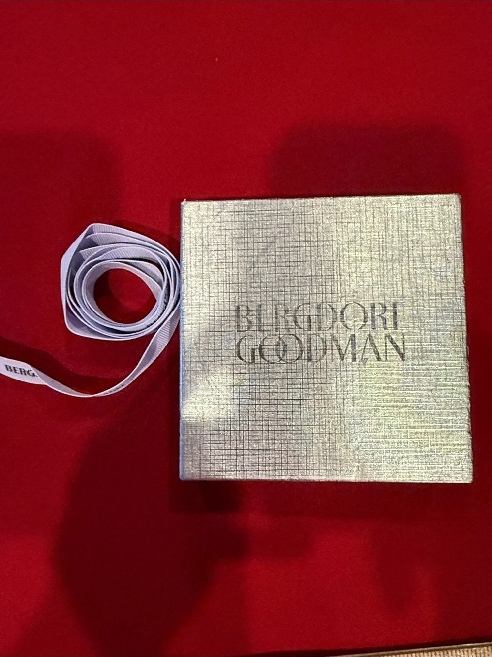 Silver Compact Photo Frame & Calendar from Bergdorf Goodman new used